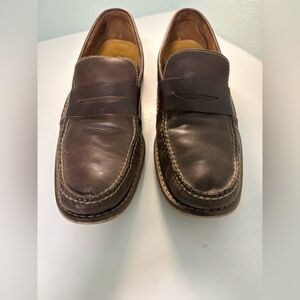 Cole Haan Classic Brown Leather Penny Loafers for Men